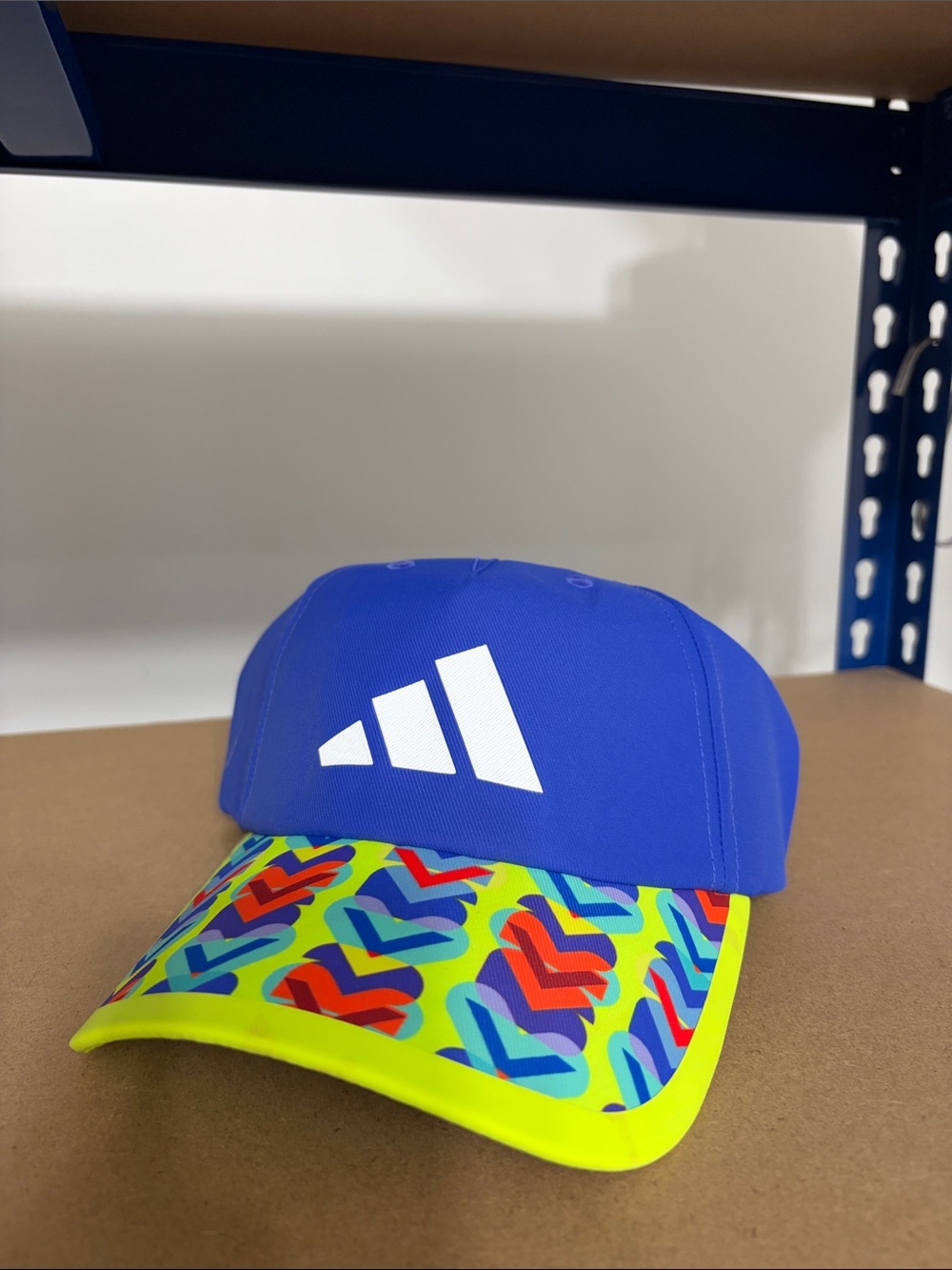 adidas Blue Cap Multicolor Heart Visor NWT FIFA Volunteer 2026